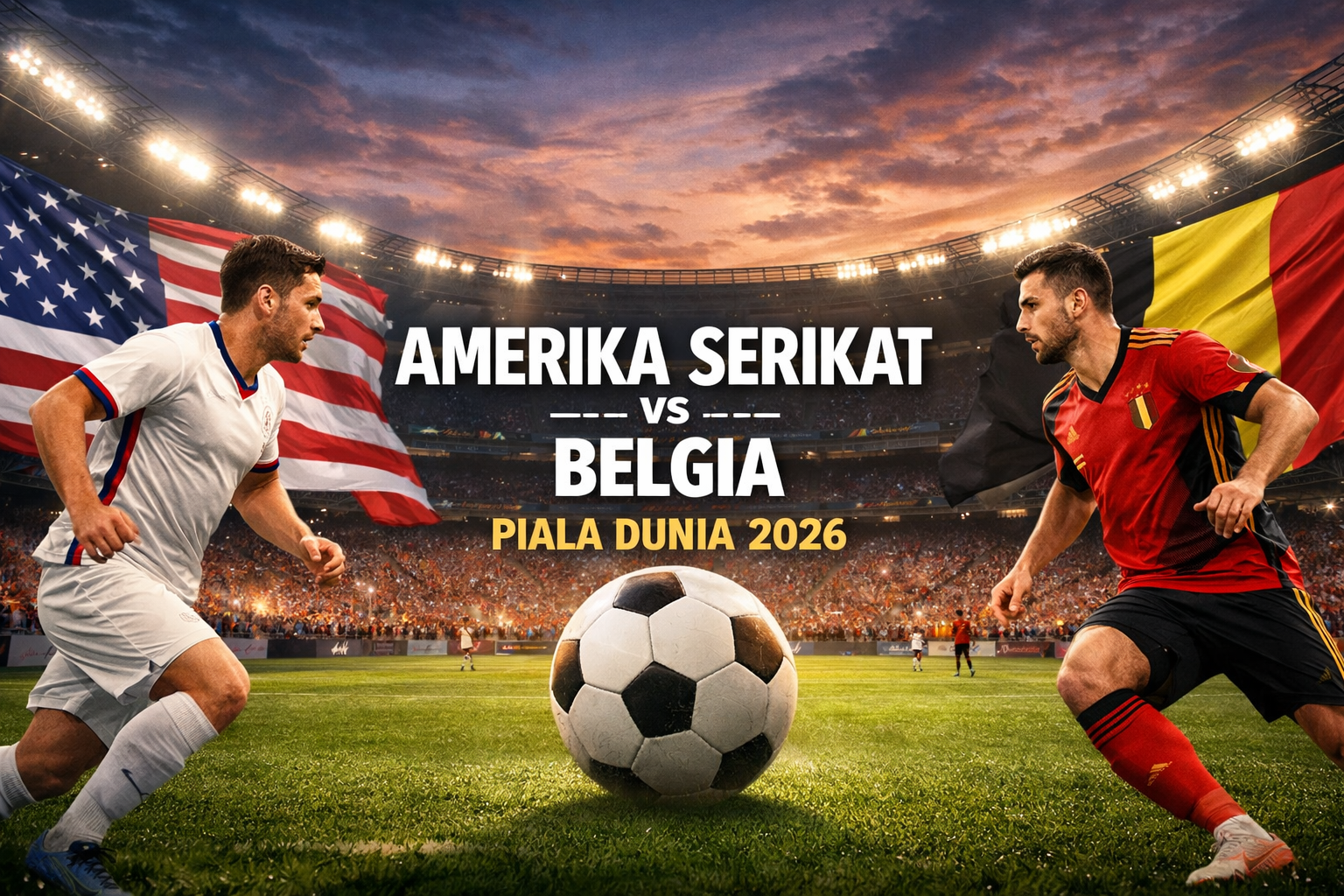 Jalalive Amerika Serikat vs Belgia Piala Dunia 2026 Besok Pagi 07.00 WIB Pertarungan Menarik Dua Tim Ambisius Perebutkan Tiket Delapan Besar