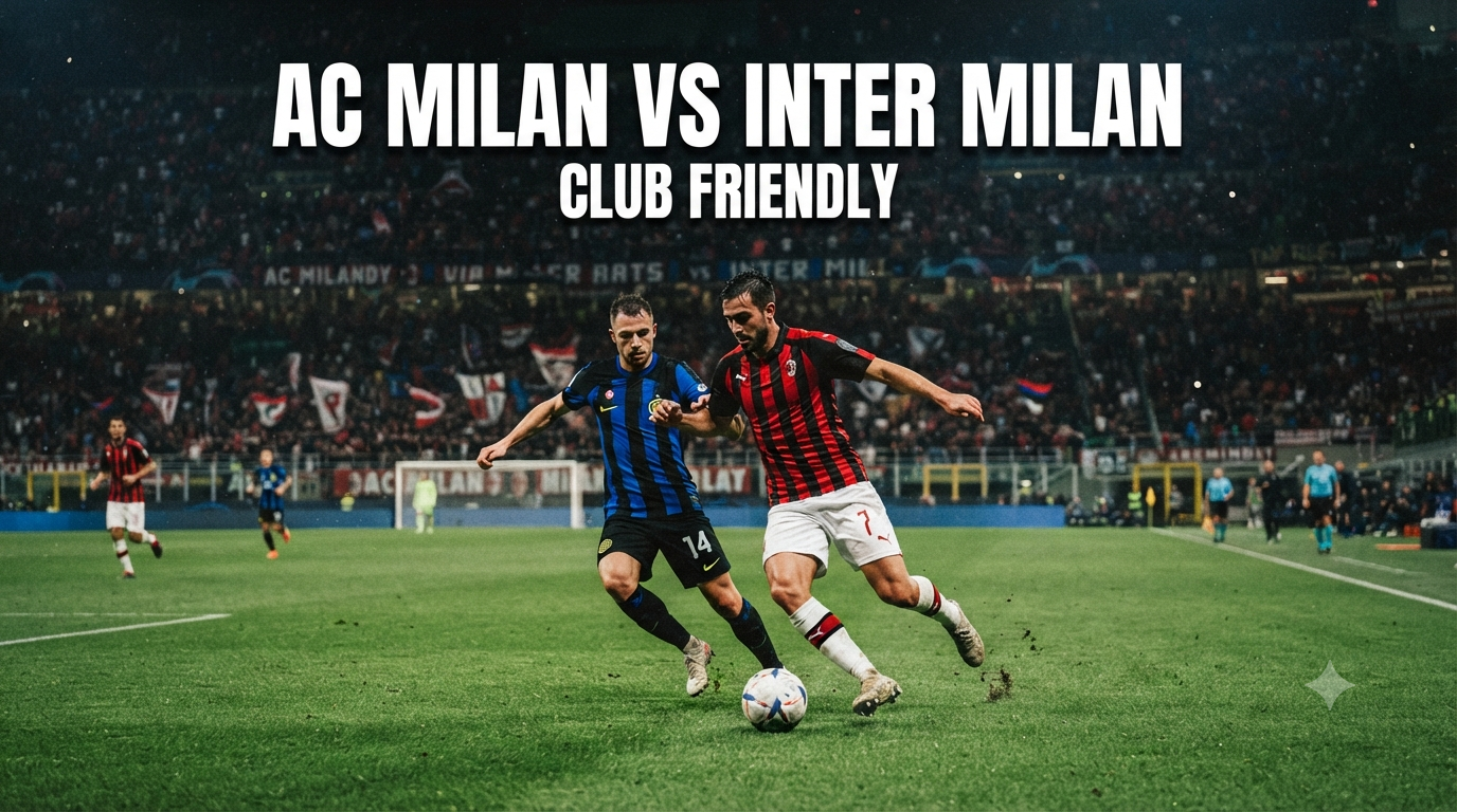 Streaming AC Milan vs Inter Milan Club Friendly Sore Ini Pukul 18.00 WIB Bersama Score808 untuk Pecinta Sepak Bola
